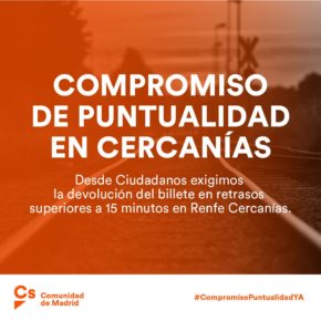 Ciudadanos presenta una moción en el Pleno de diciembre para la mejora en la calidad del servicio de Cercanías RENFE